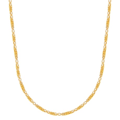 21K Golden Weave Gold Necklace
