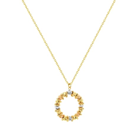 Éclat Circle 18K Gold Necklace