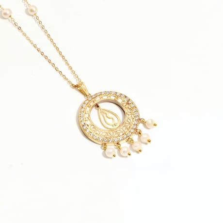 Sadaf Celestial 18K Traditional Gold Necklace
