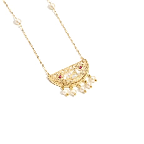 Sadaf Heirloom 18K Traditional Gold Necklace