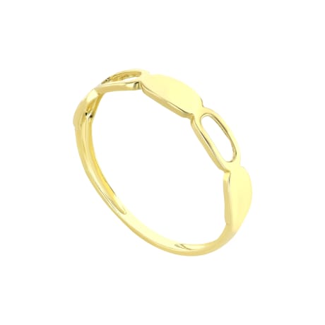 18K Sleek Modernist Gold Ring