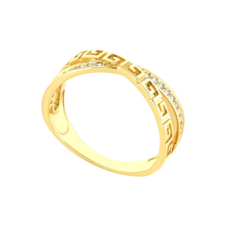 Greek Key 18K Gold Ring